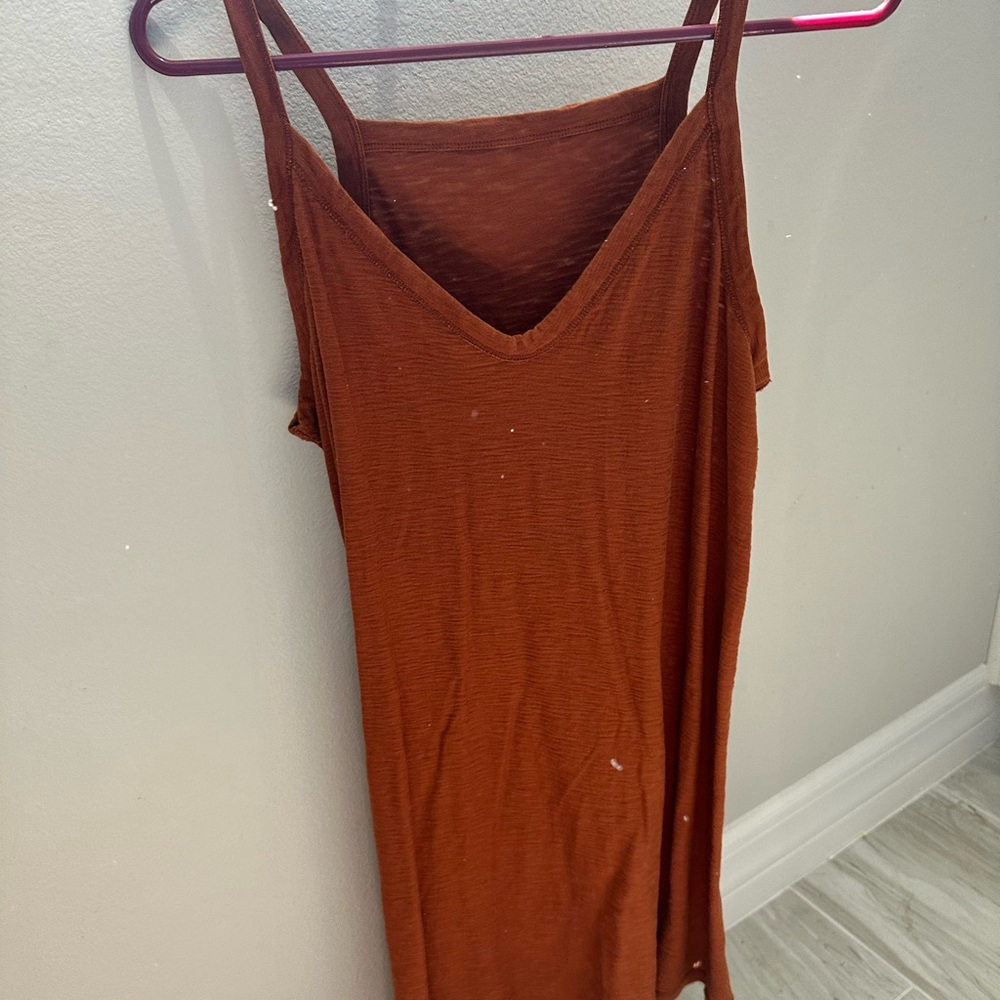 Women's Rust Sleeveless Dress